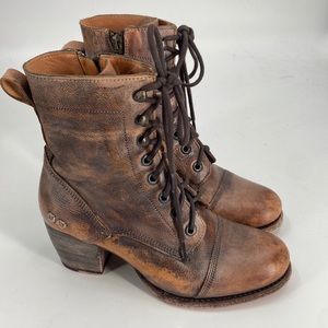 Bed Stu Cobbler Judgement leather lace up ankle boots